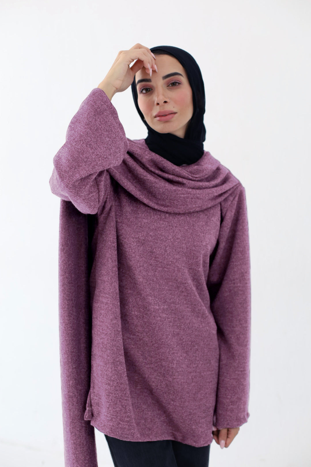 Celia Cape Sweater in Pink