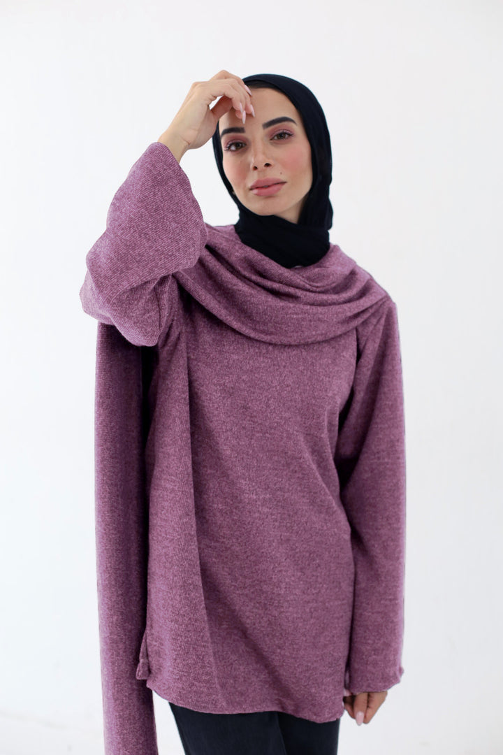 Celia Cape Sweater in Pink