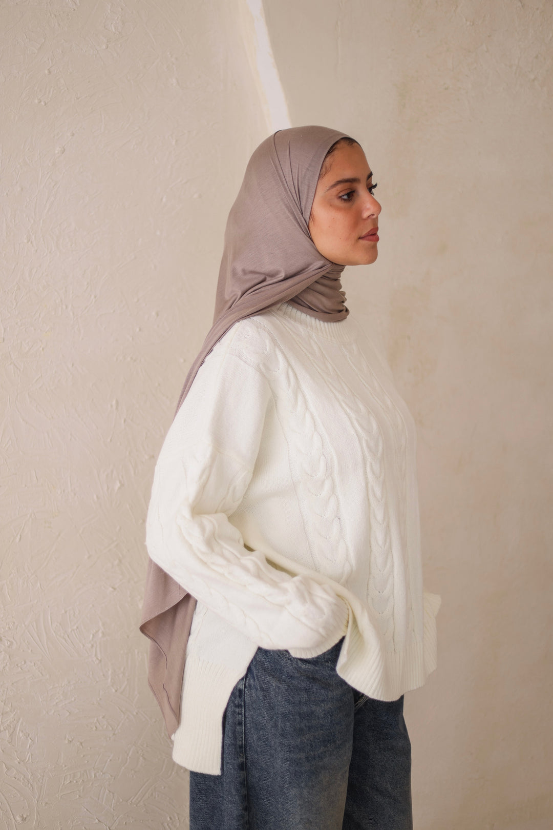 Snowfall Pullover in Off White