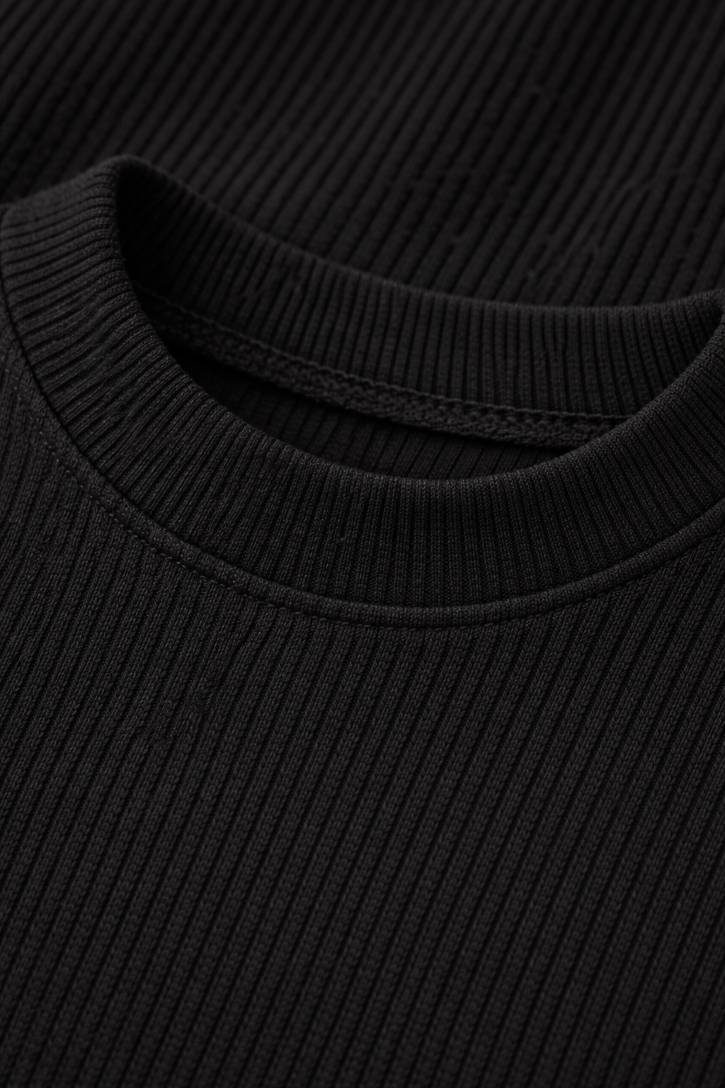 Long-Sleeve Basic Top in Black