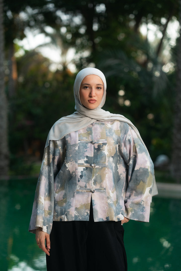 Mandrine Top In Lotus Dusk