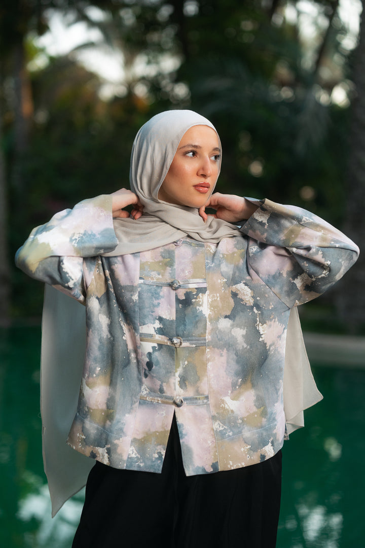 Mandrine Top In Lotus Dusk