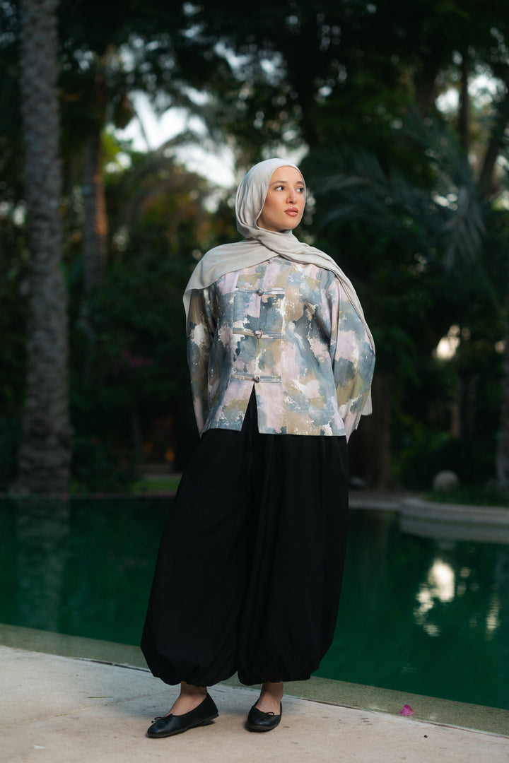 Mandrine Top In Lotus Dusk