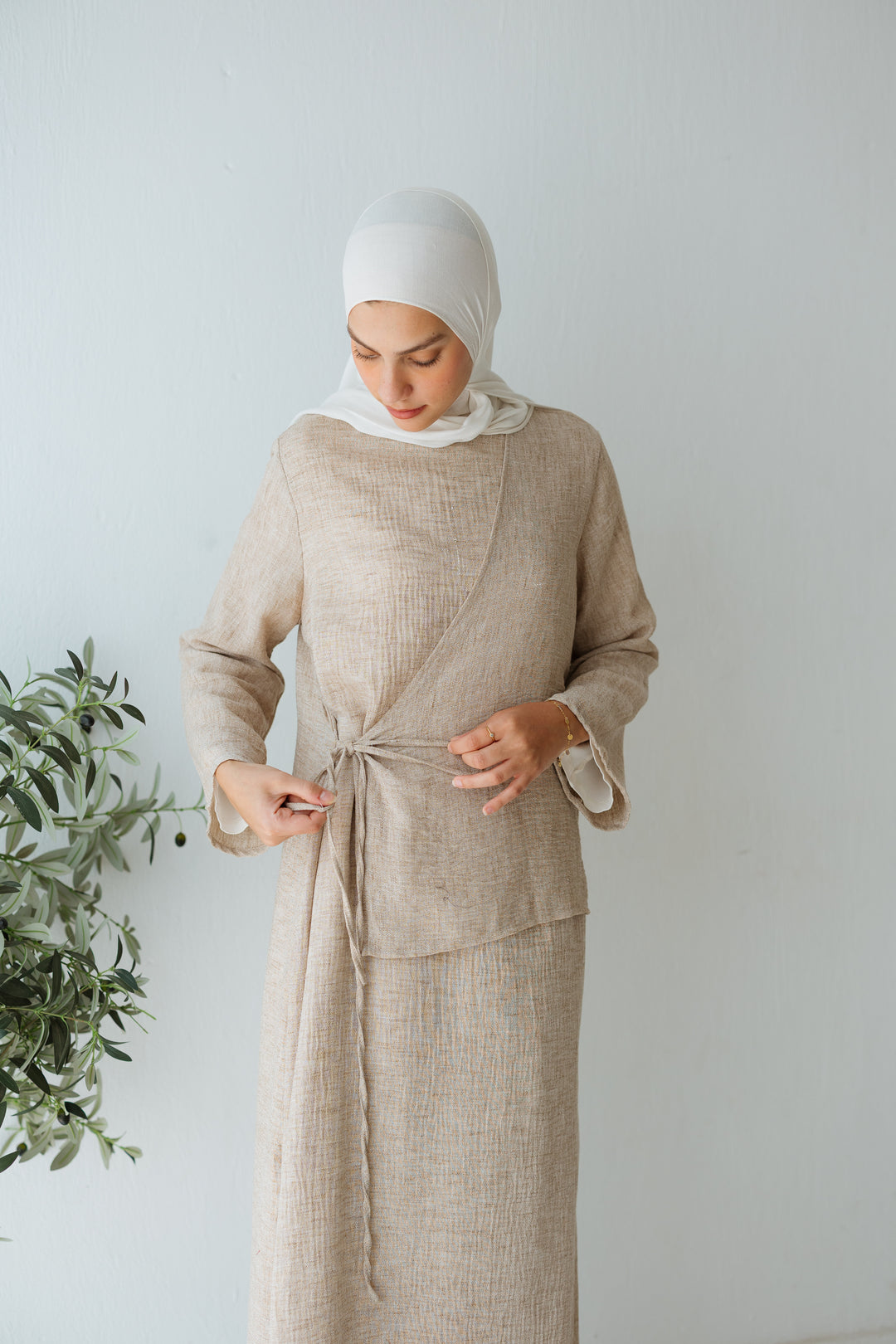 Lyra Dress In Beige