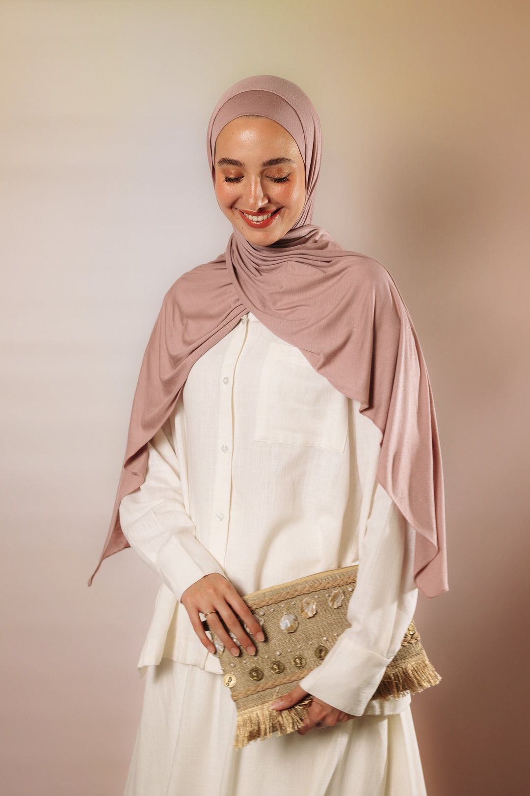 Dusty Rose Jersey Set