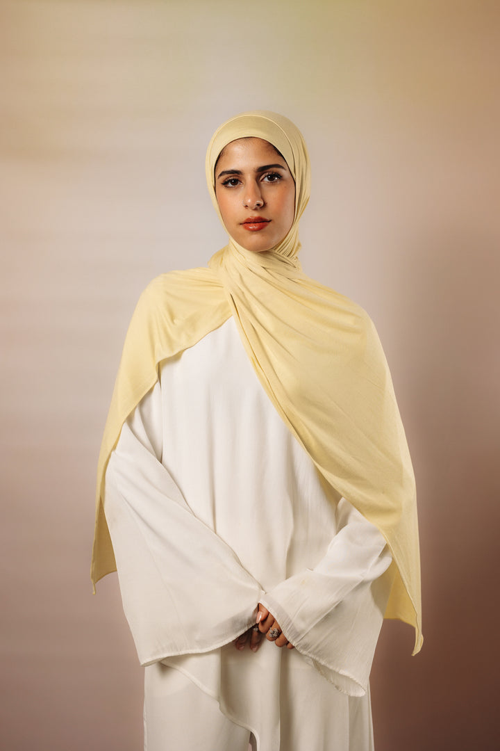 Pastel Yellow Jersey Set