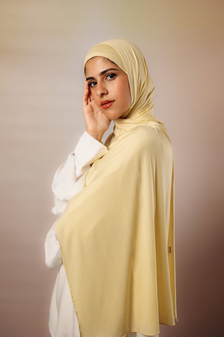 Pastel Yellow Jersey Set