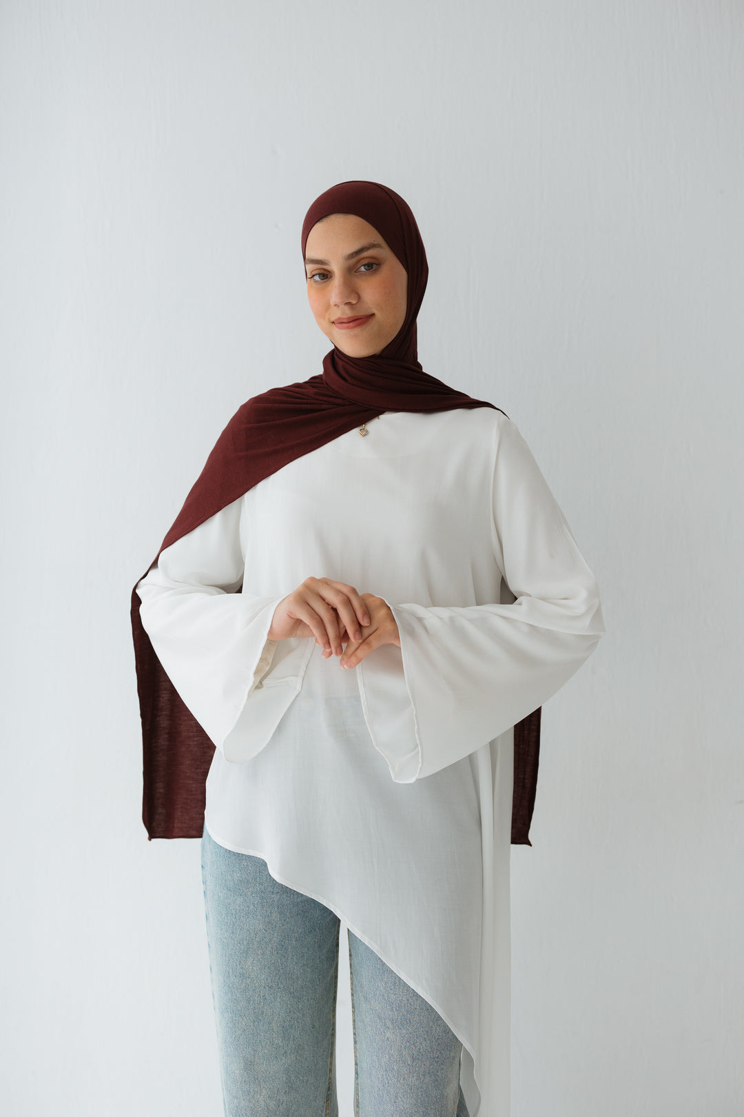 Reya asymmetrical Top In White