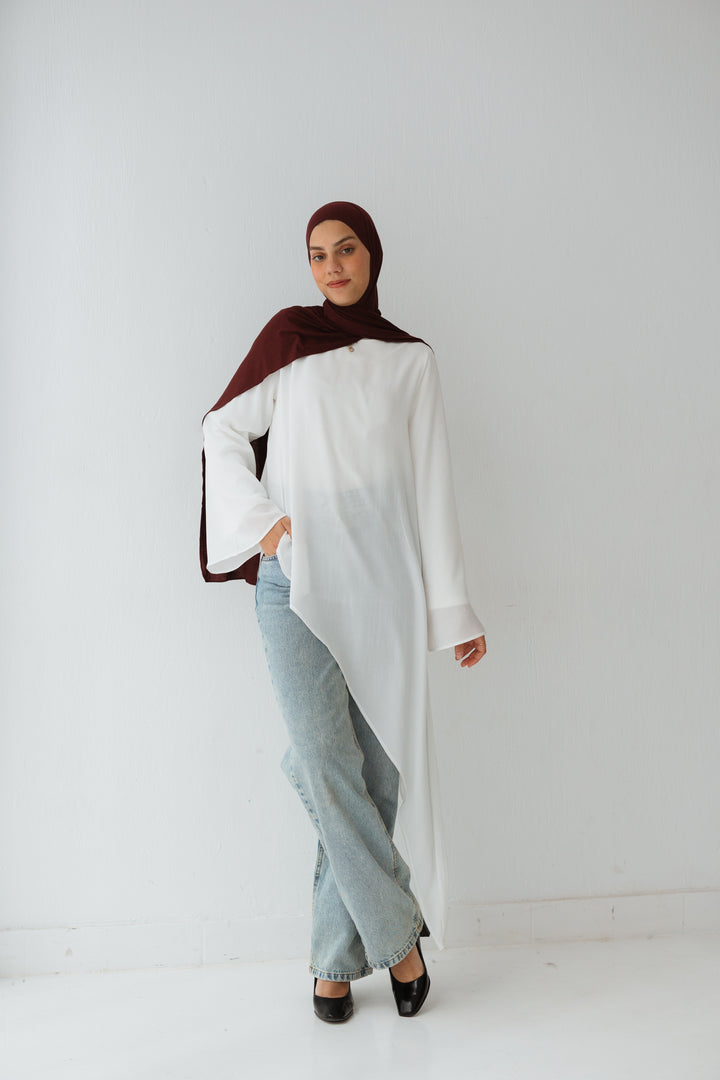 Reya asymmetrical Top In White
