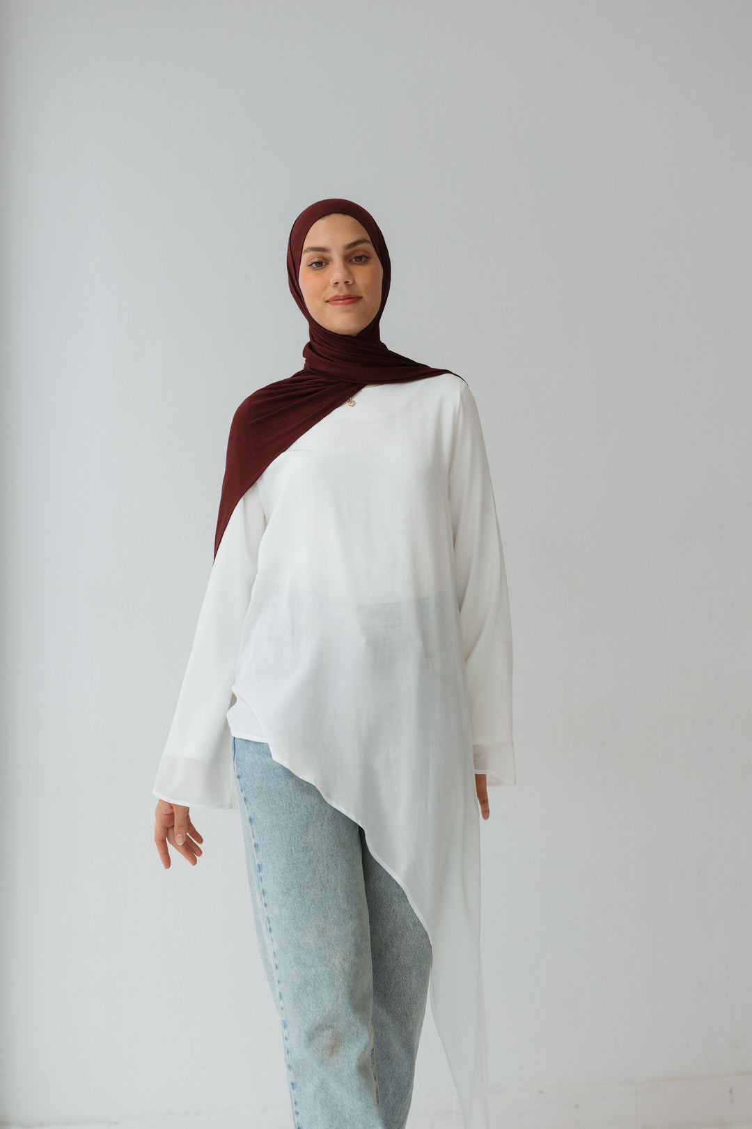 Reya asymmetrical Top In White