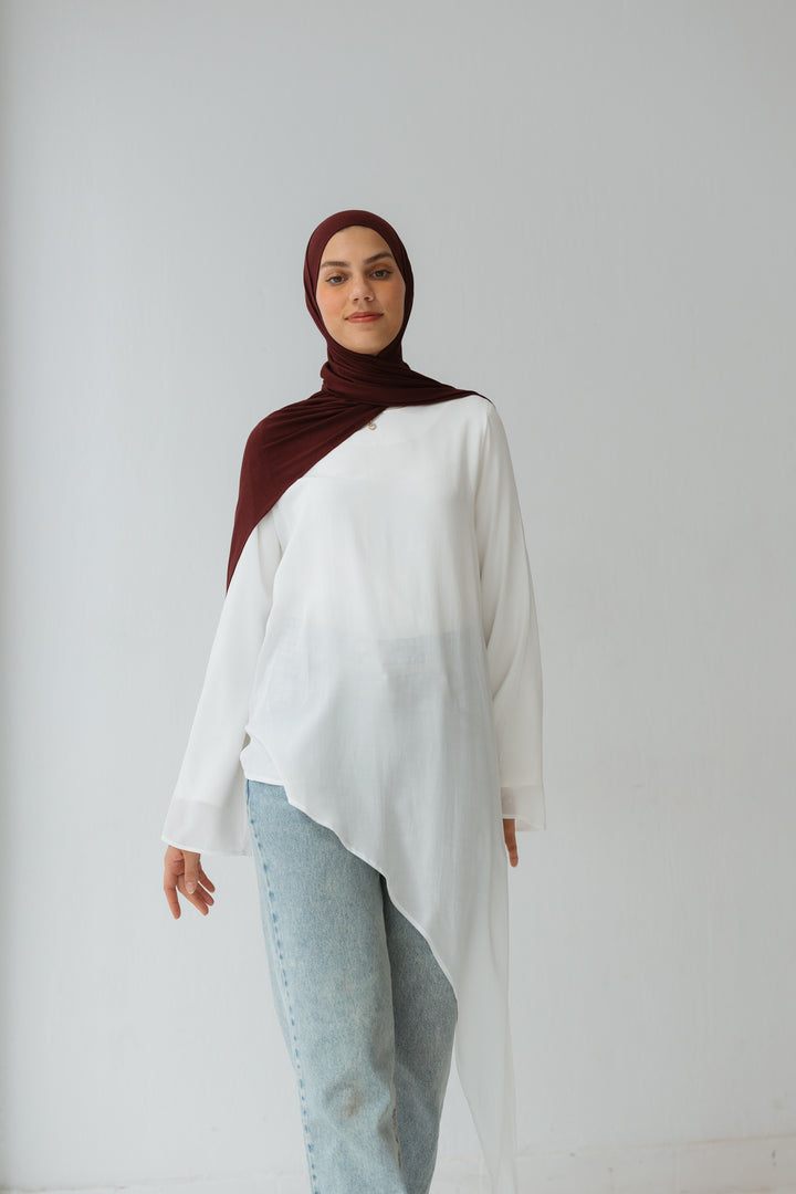 Reya asymmetrical Top In White