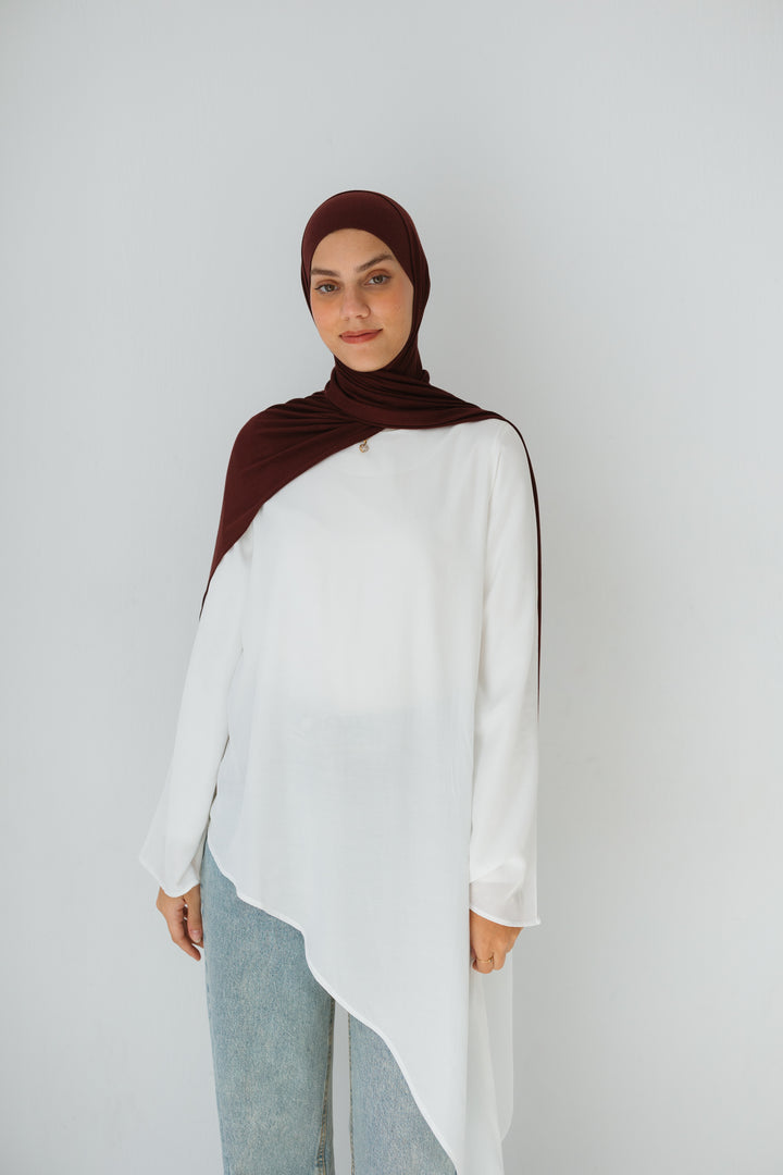 Reya asymmetrical Top In White