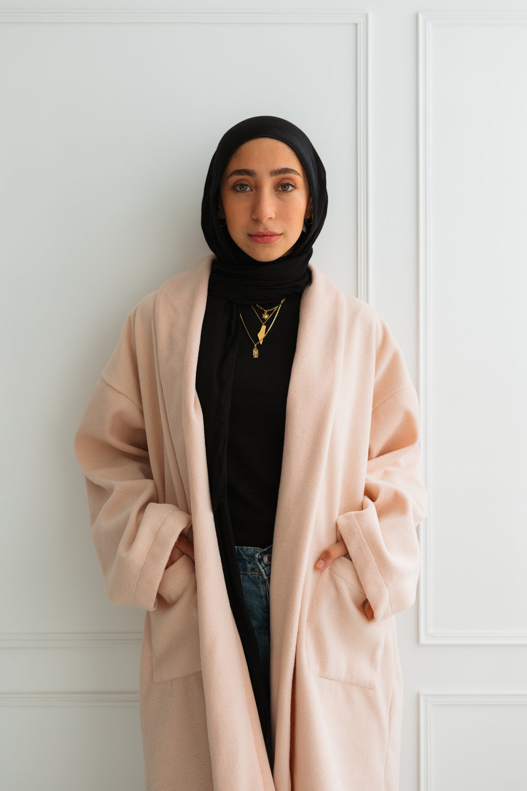 Cloud Oversized Coat in Pink