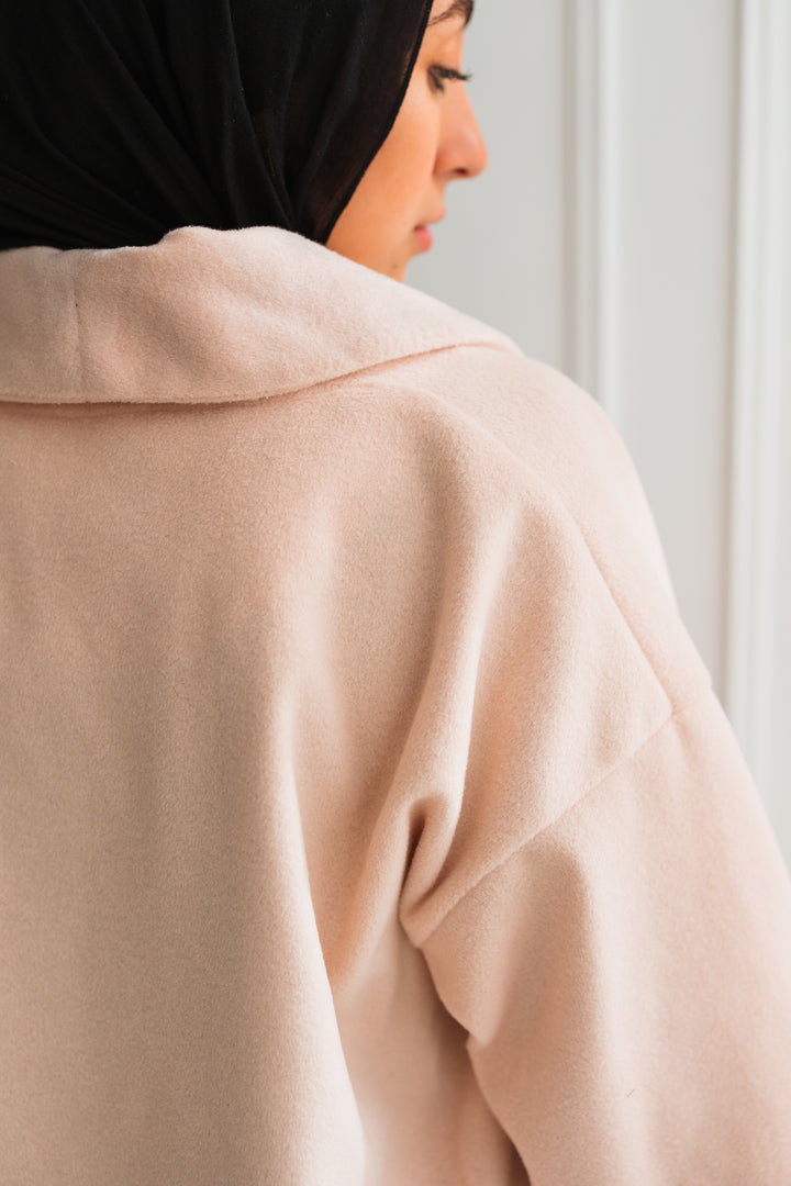 Cloud Oversized Coat in Pink