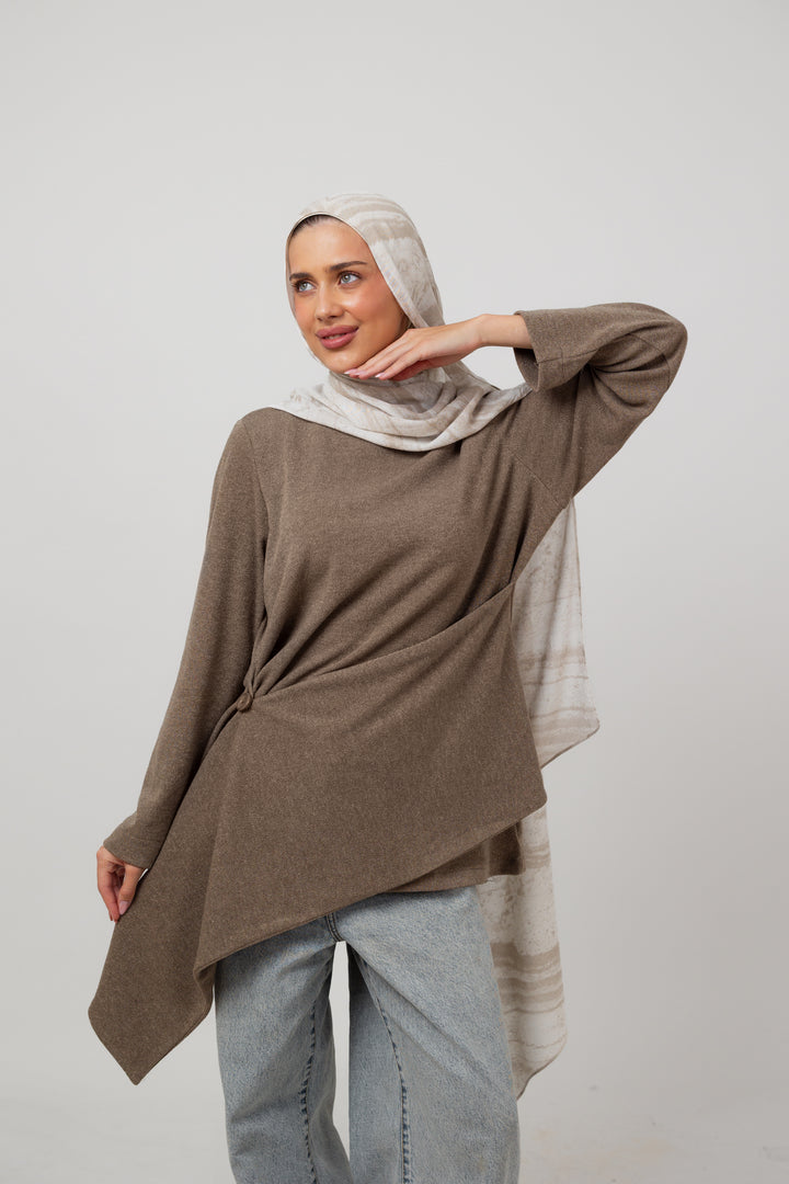 Layer up Top in Coffee