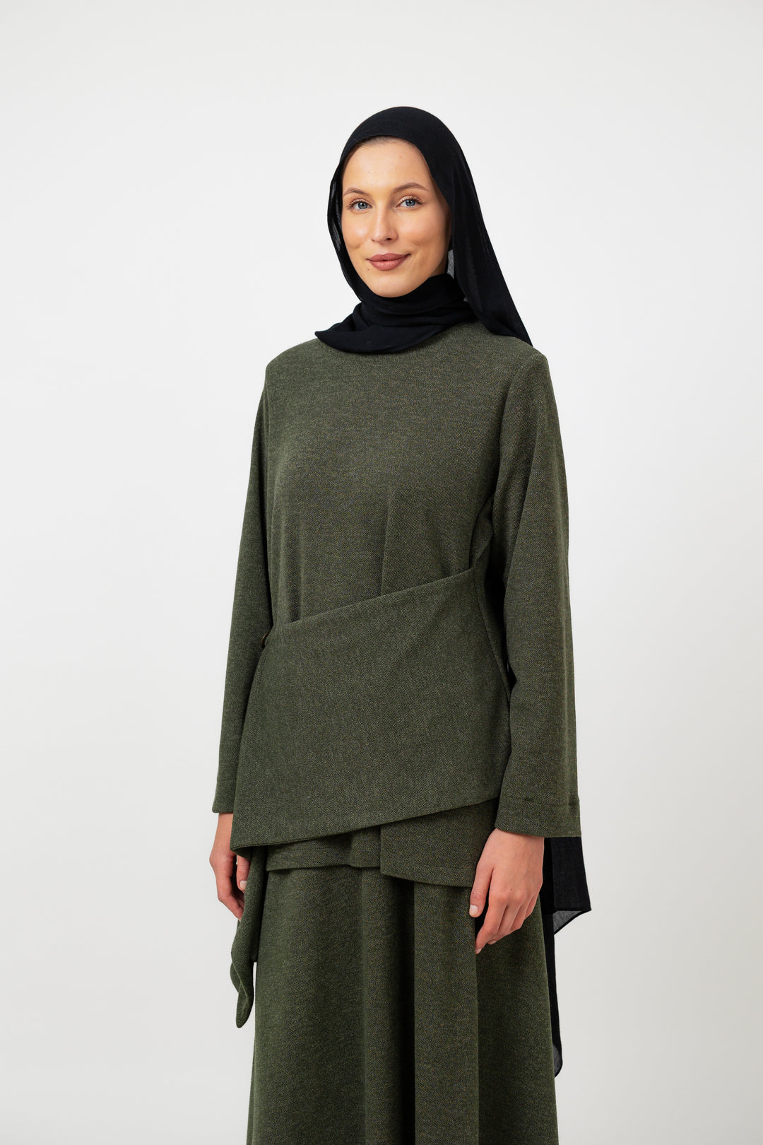 Layer up Top in Olive