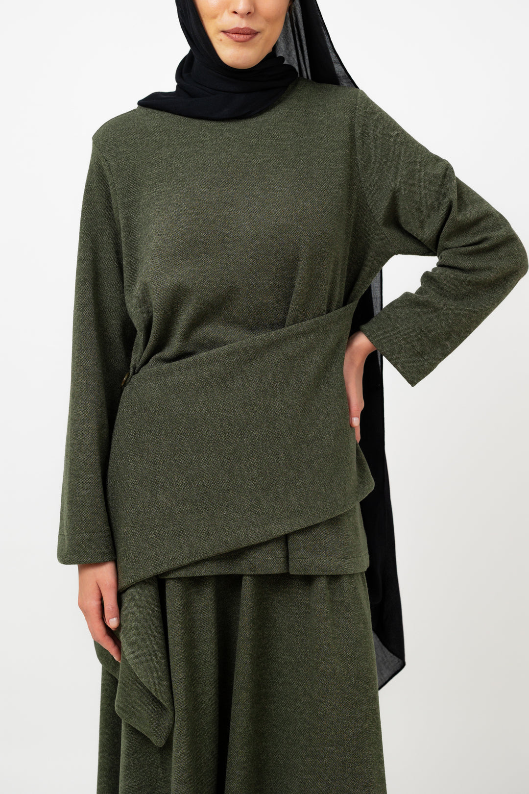 Layer up Top in Olive