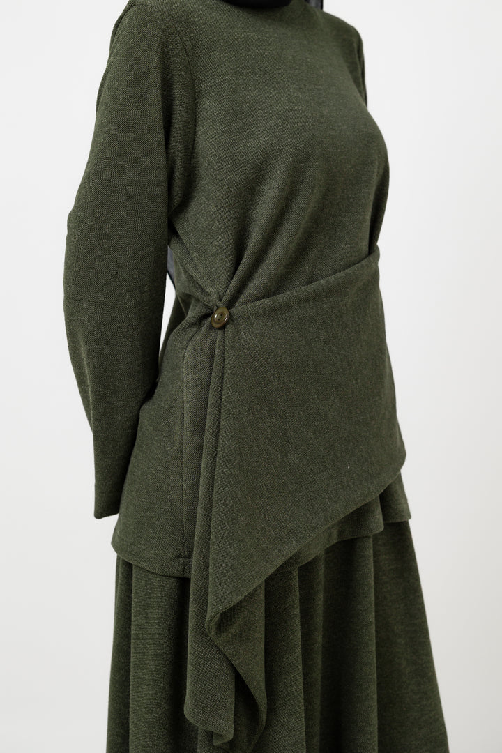 Layer up Top in Olive
