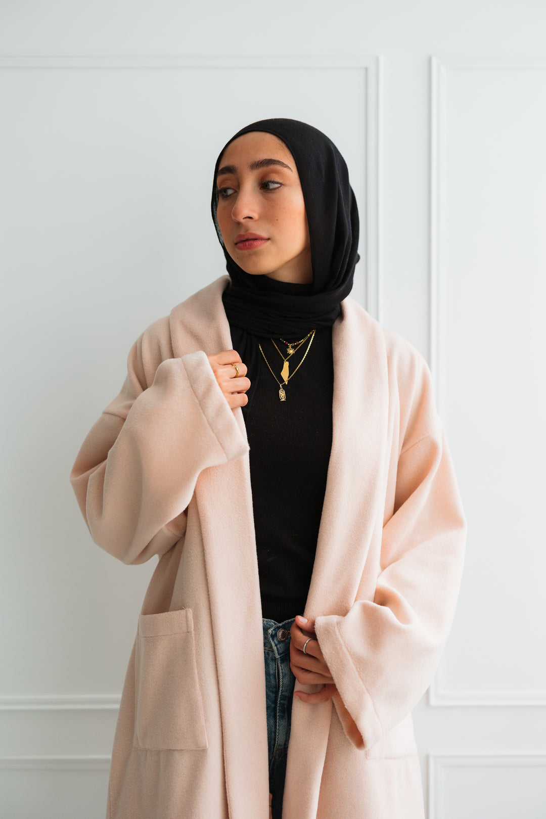 Cloud Oversized Coat in Pink