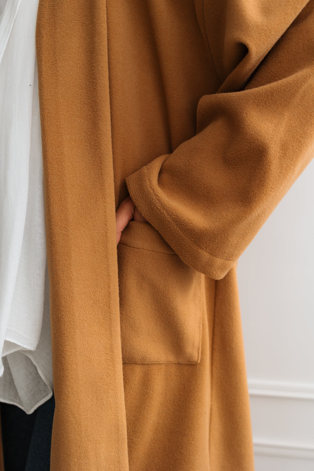 Cloud Oversized Coat in Camel