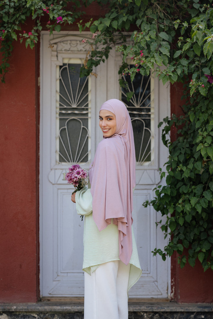 Dusty Rose Jersey Set