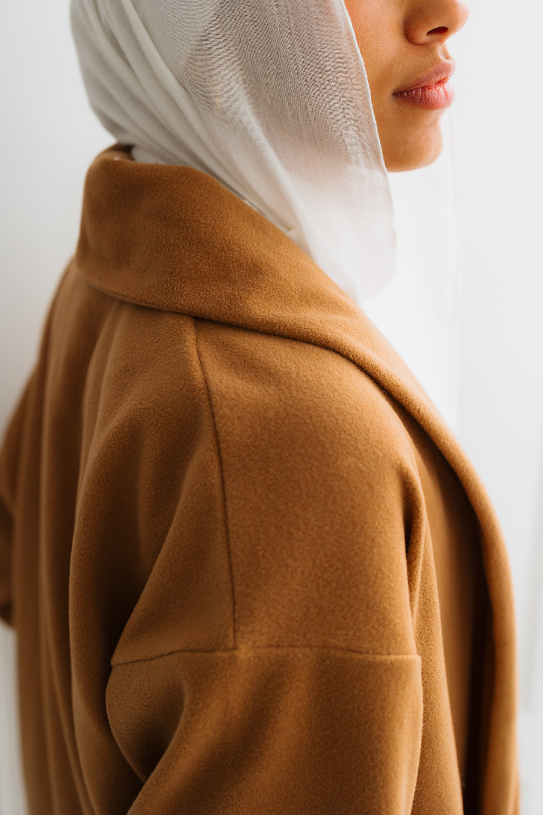 Cloud Oversized Coat in Camel