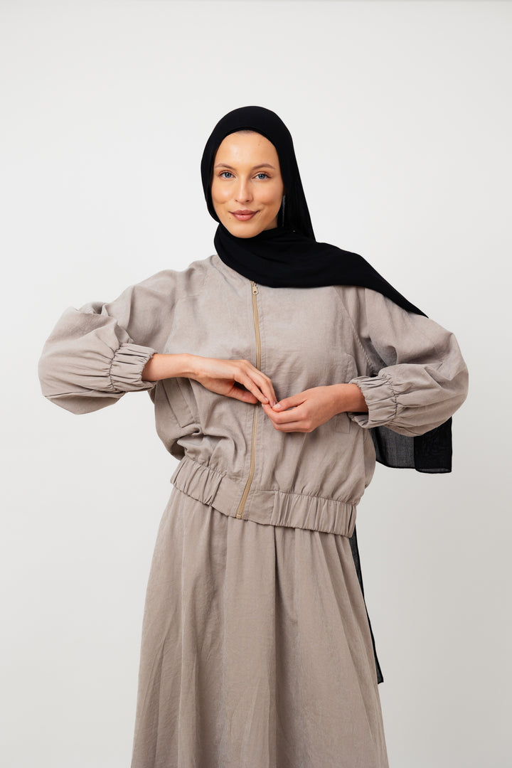 The Haven Jacket in Grey