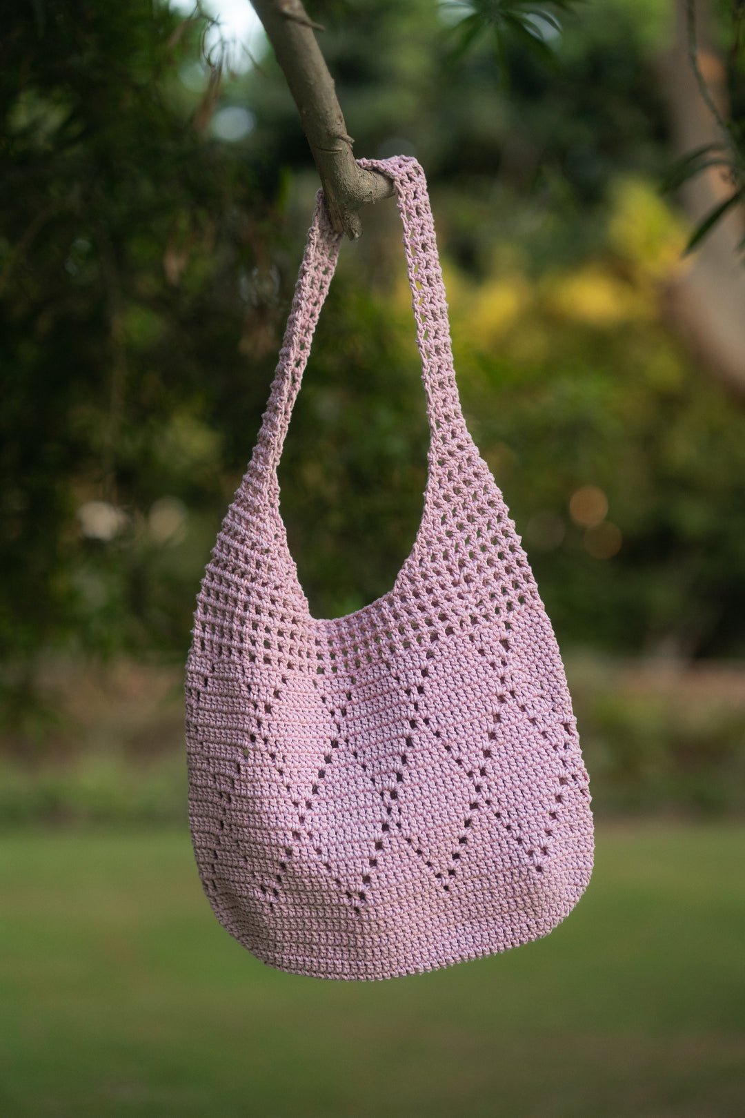 The Crochet Bag in Pink