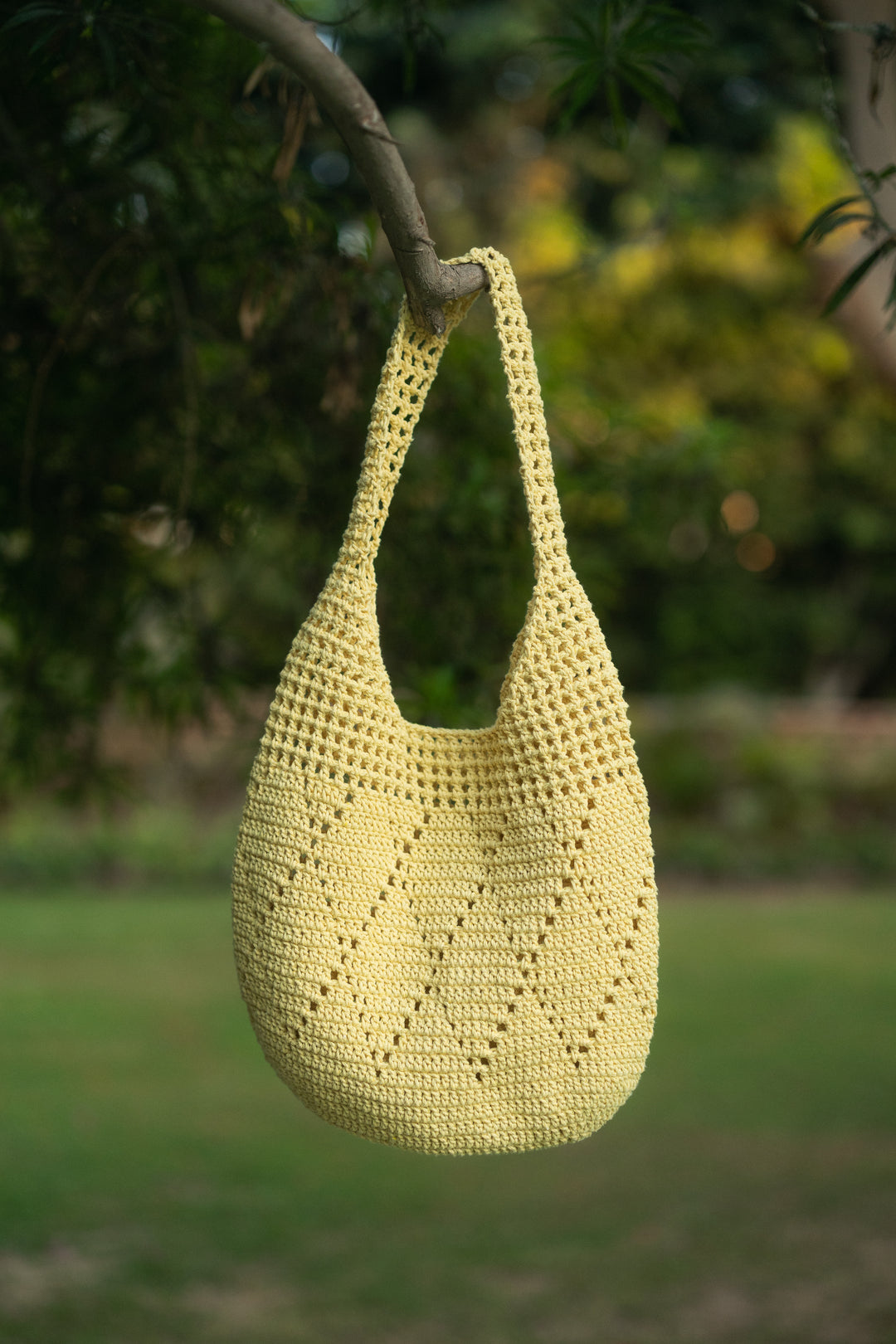 The Crochet Bag in Yellow
