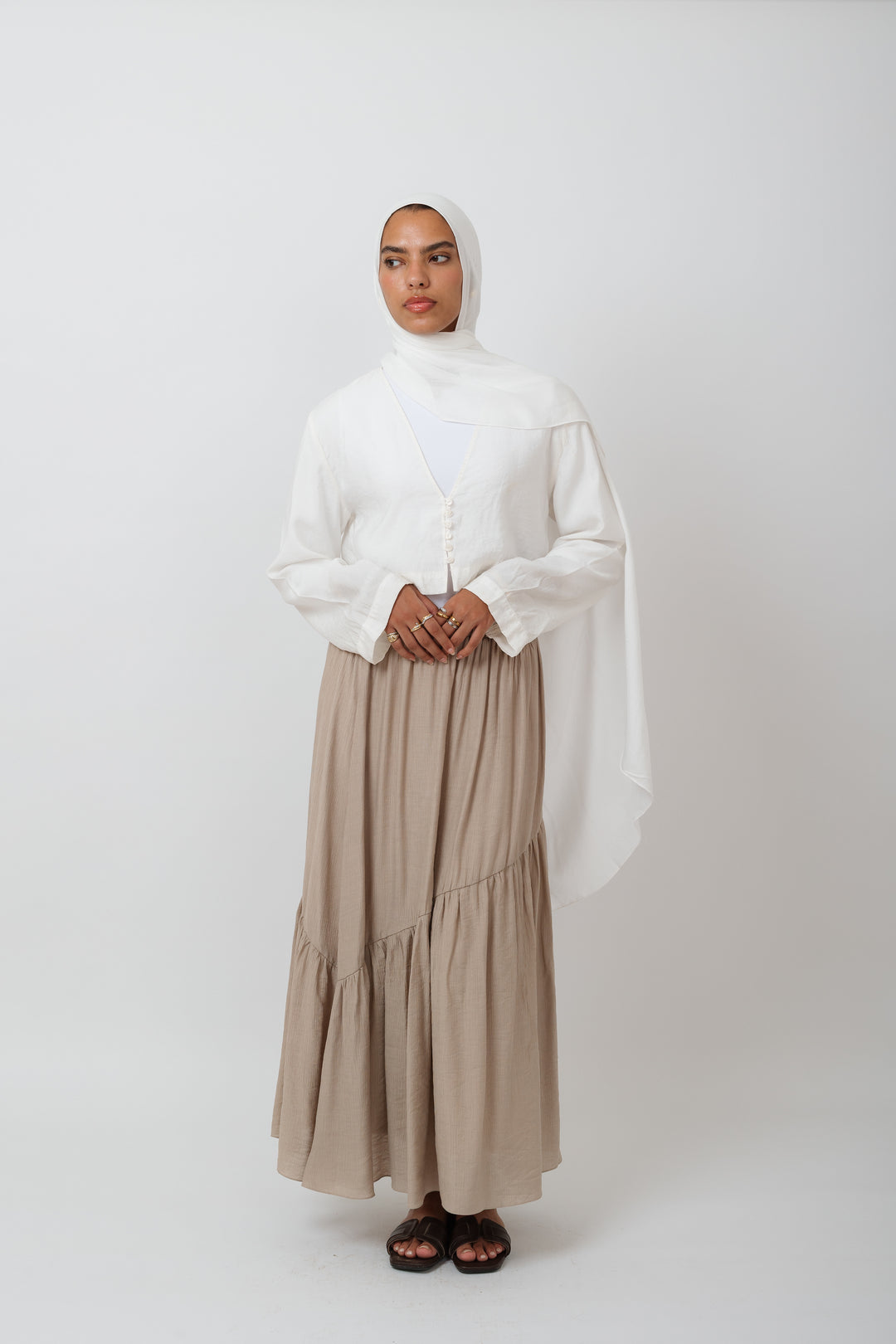 Frill skirt in Cafe