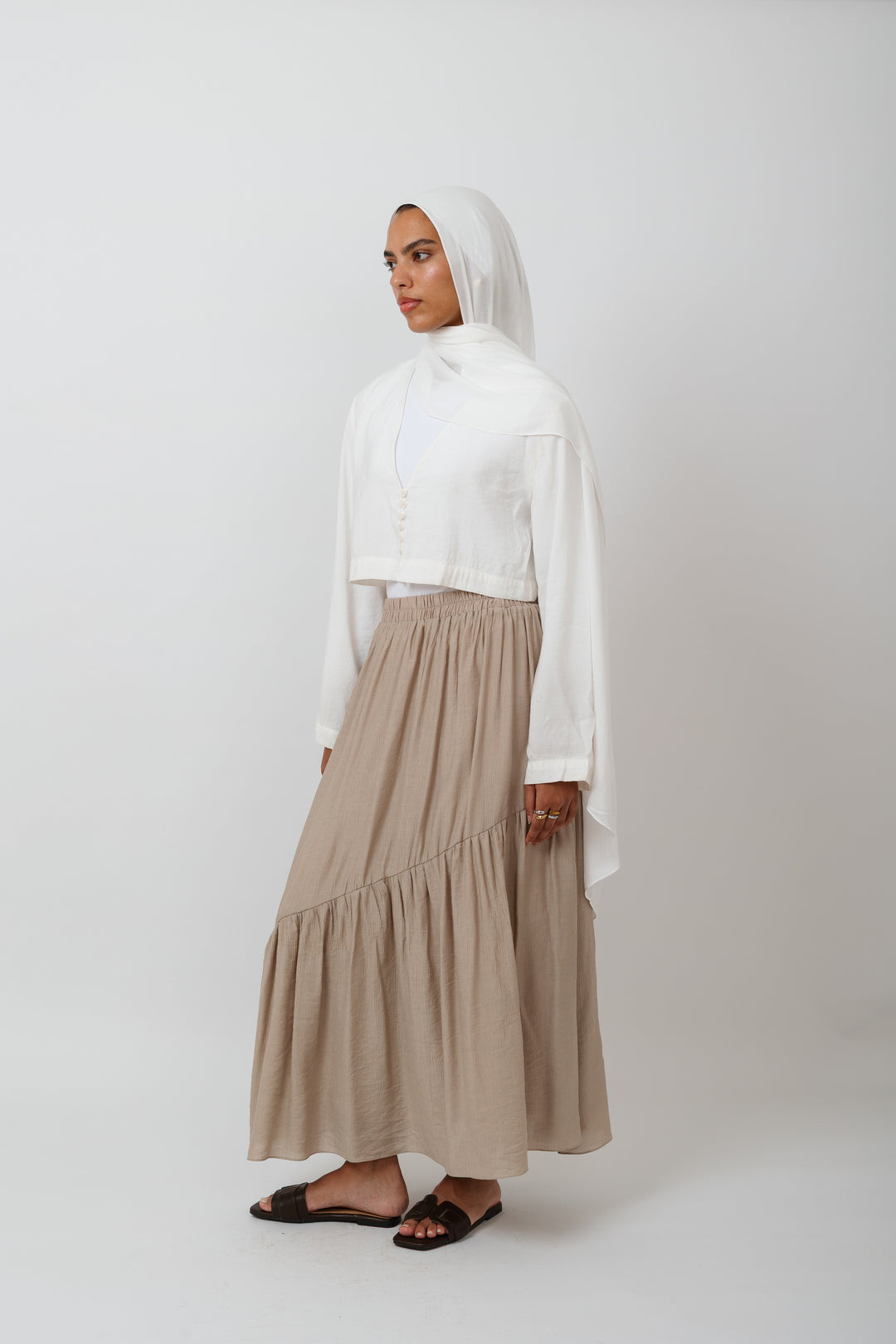 Frill skirt in Cafe