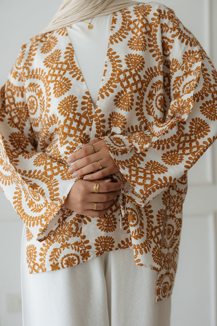 Melina Kimono In Mustard