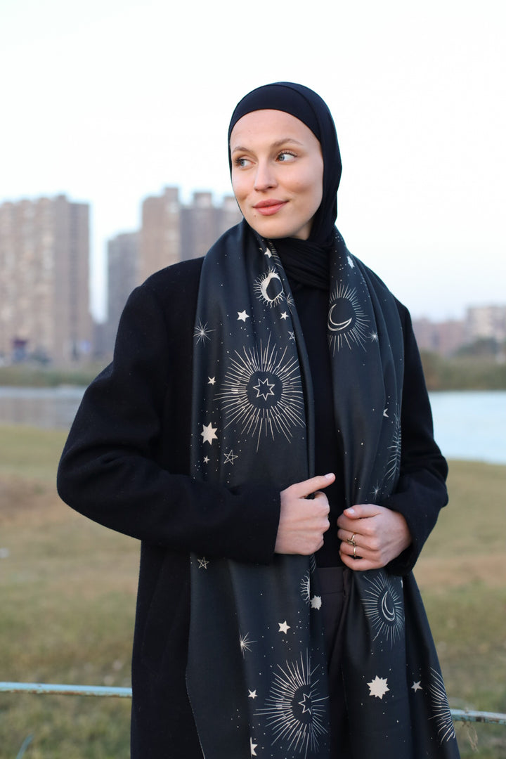 Galaxy winter scarf