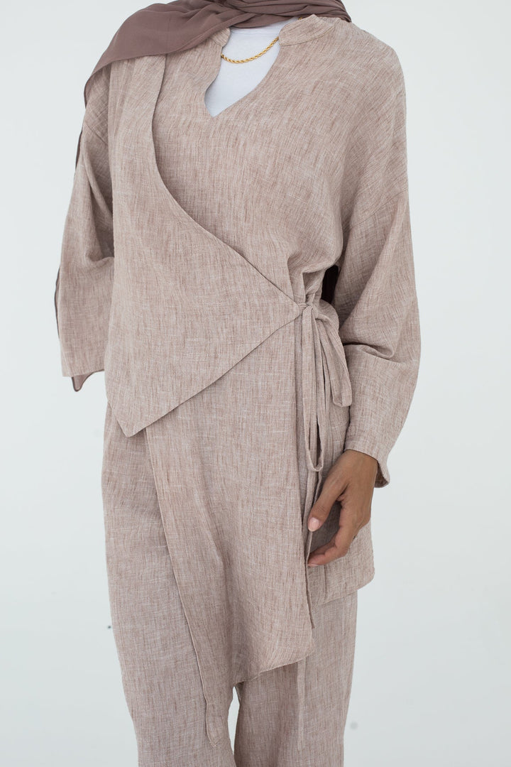 Flowline Top In Beige