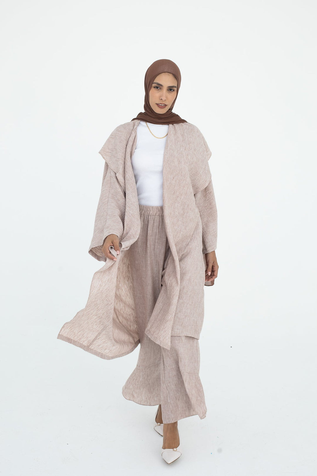 Cascade Cardigan In Beige