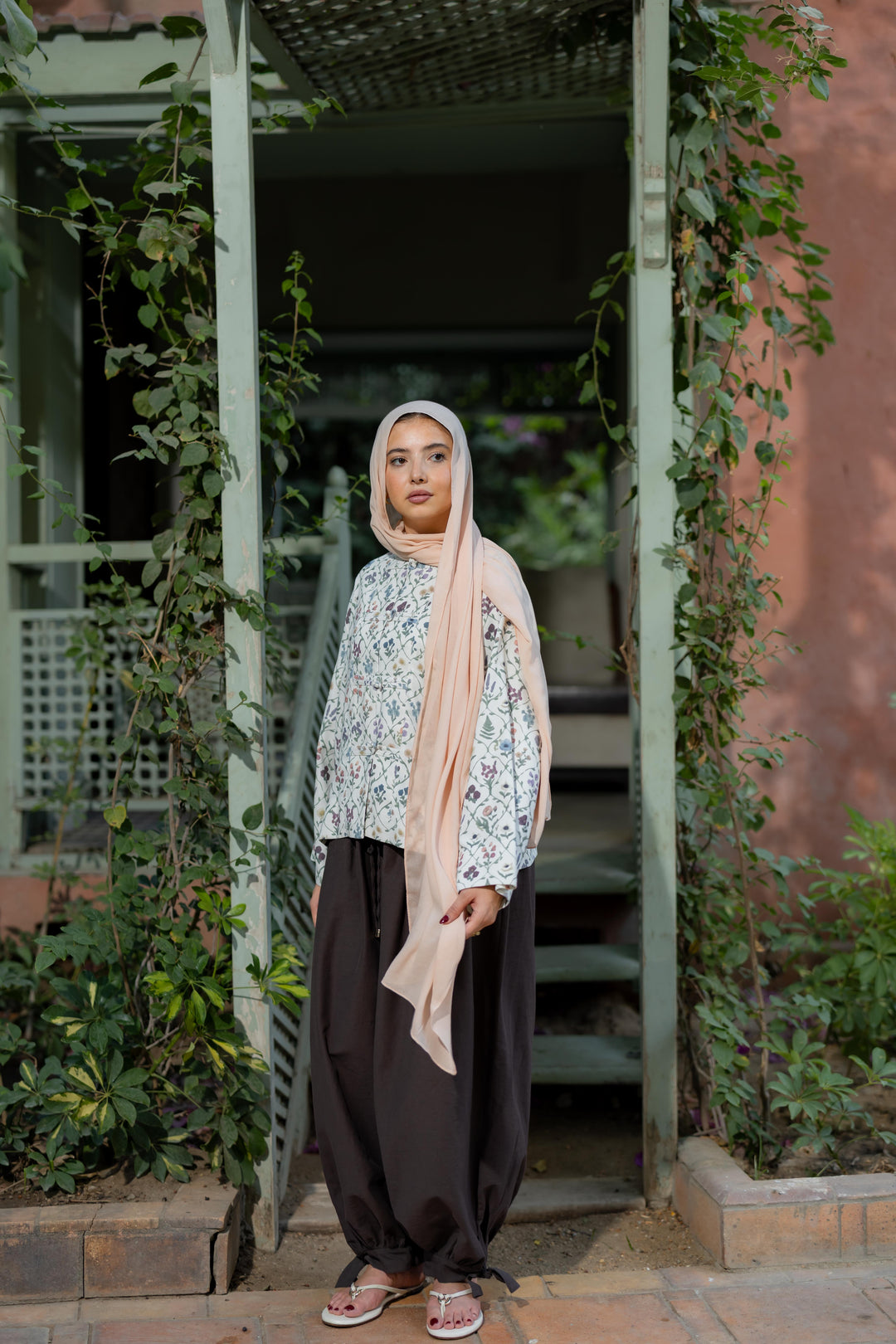 Mandrine Top In Floral Canvas
