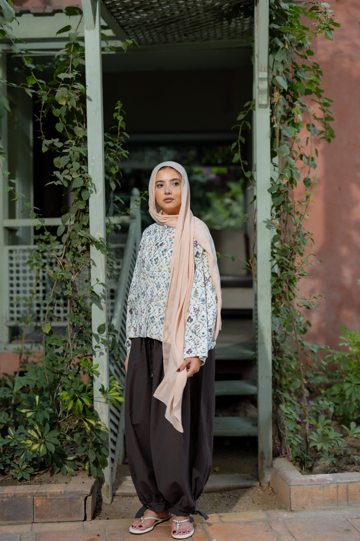 Mandrine Top In Floral Canvas