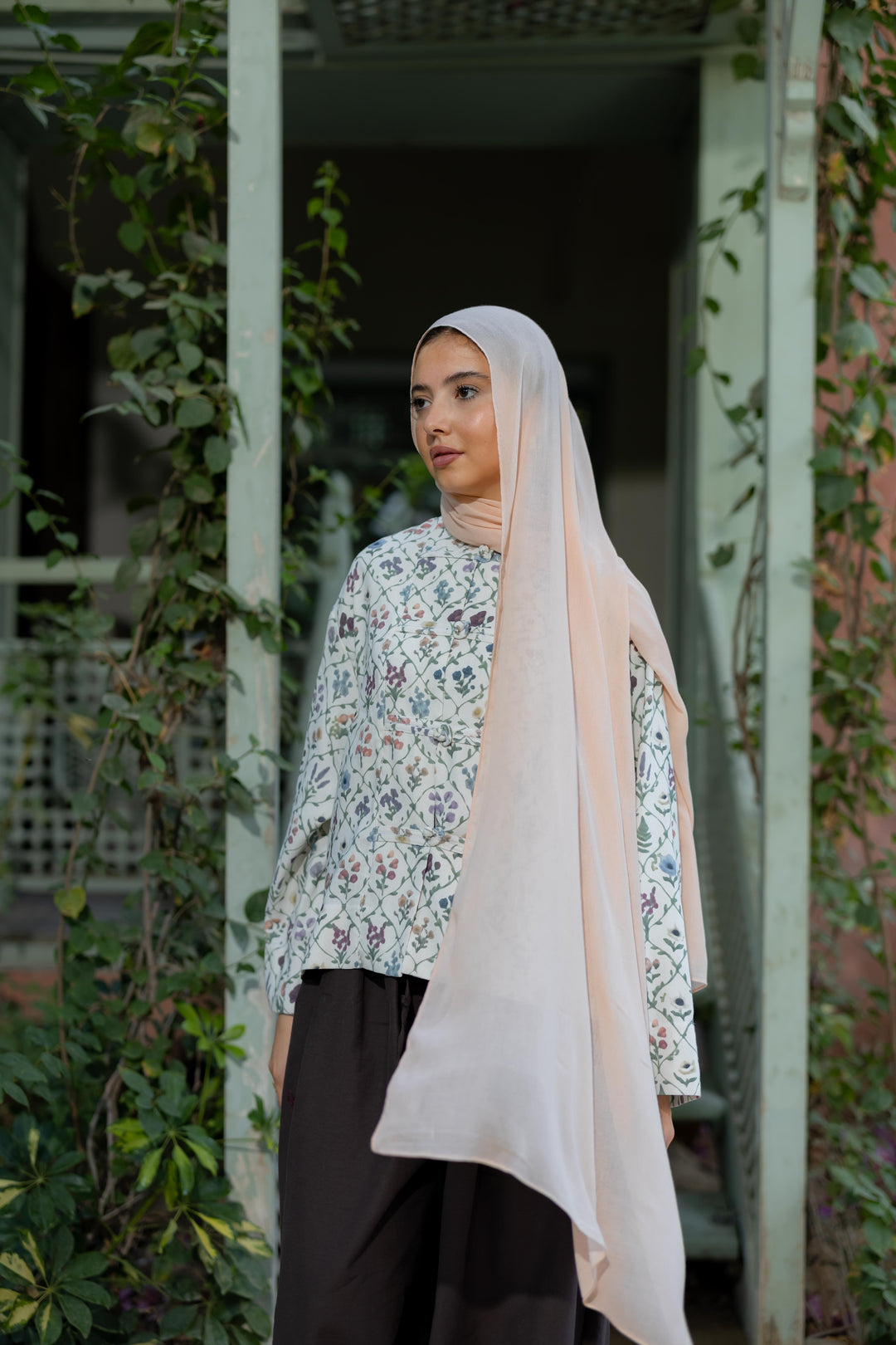 Mandrine Top In Floral Canvas