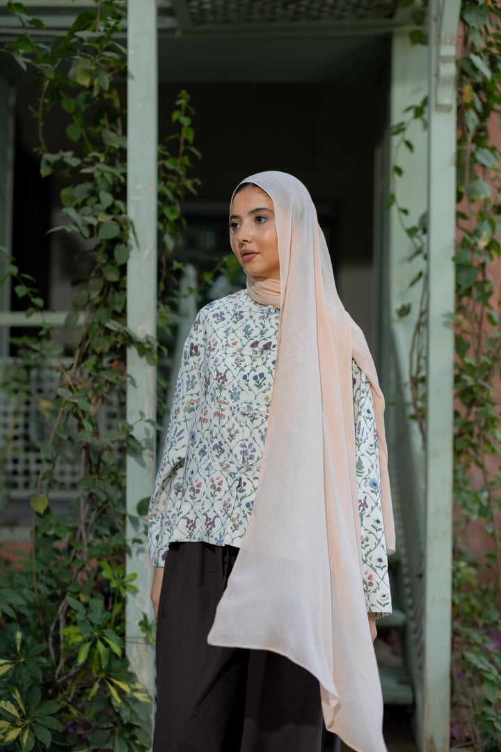 Mandrine Top In Floral Canvas