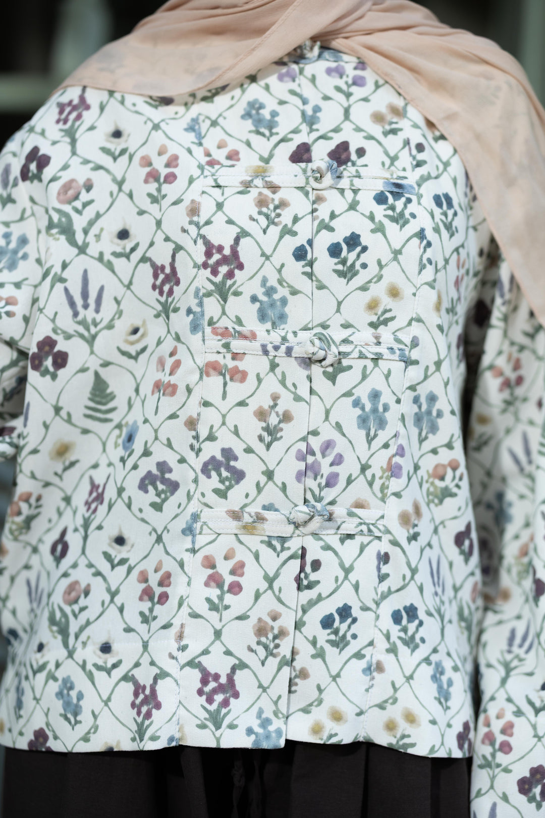 Mandrine Top In Floral Canvas