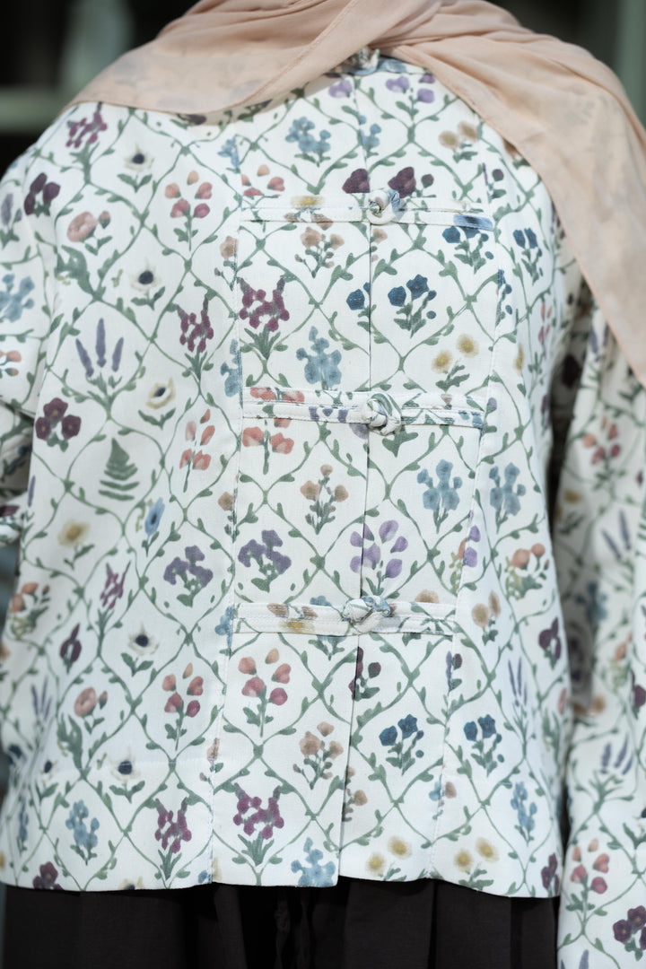 Mandrine Top In Floral Canvas