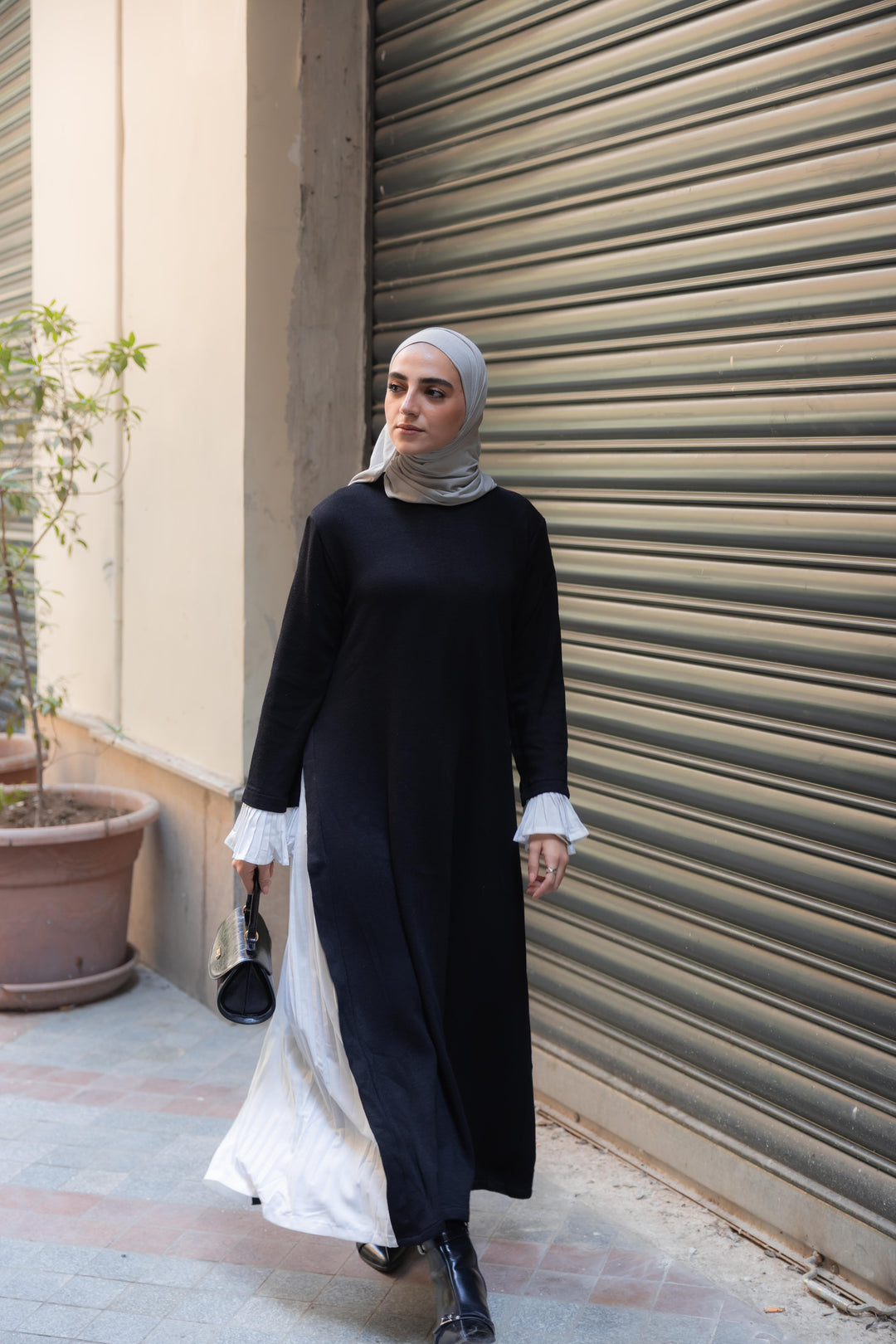 Side Pleated dress