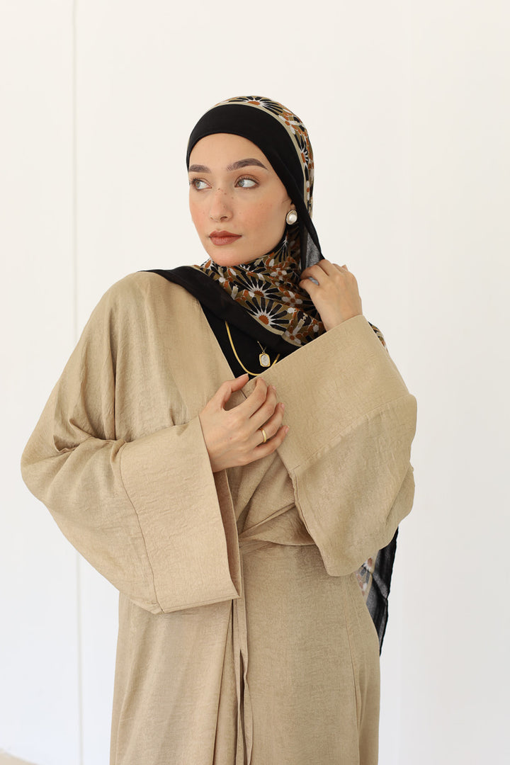 Nadra Dress in Beige