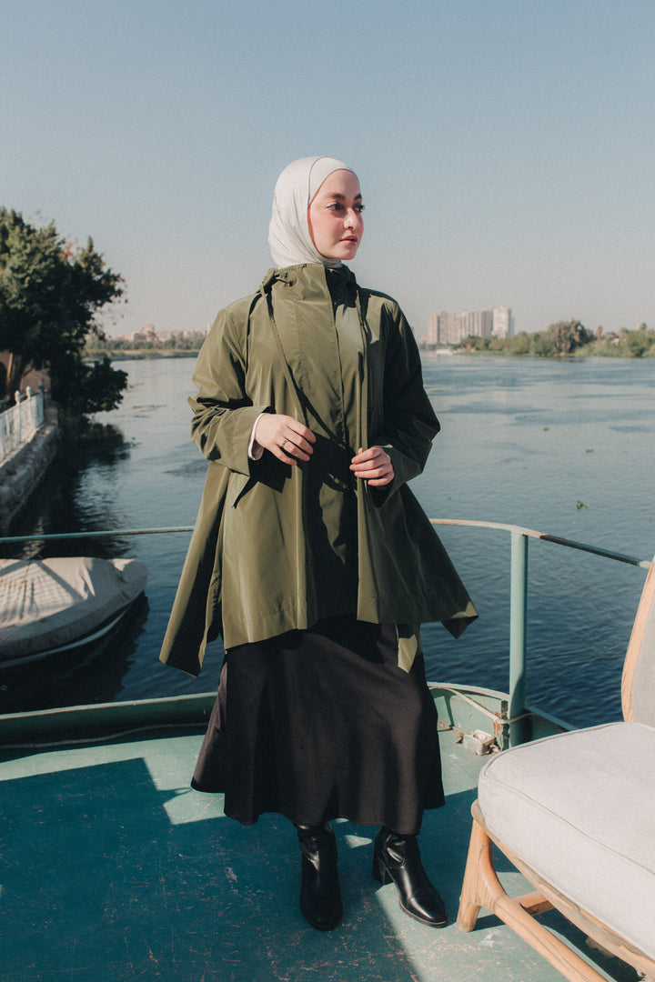 Rain Drops Jacket in Olive