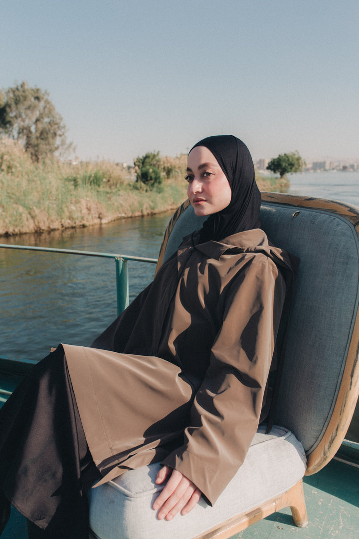 Rain Drops Jacket in Coffee