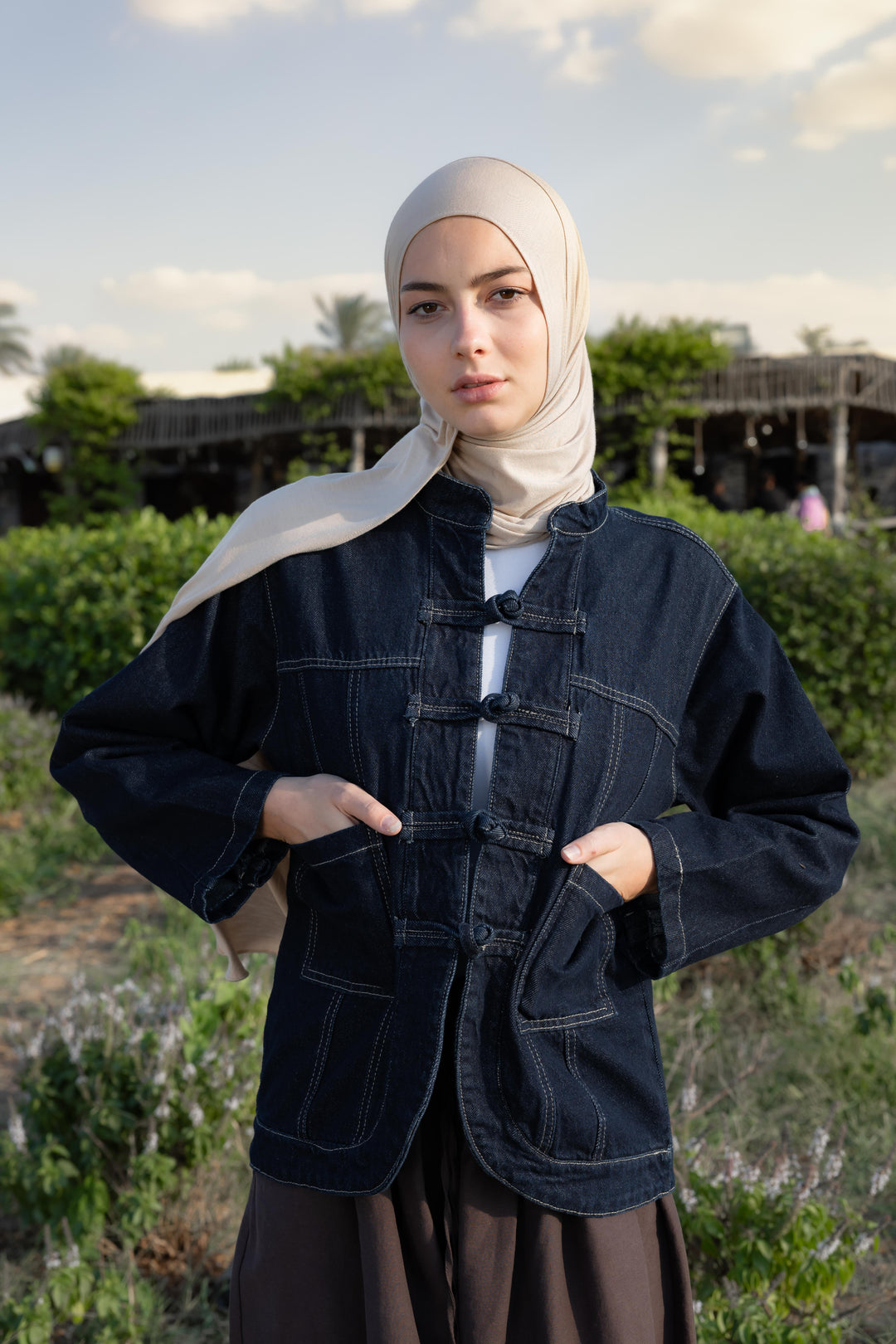 Osaka Denim Top