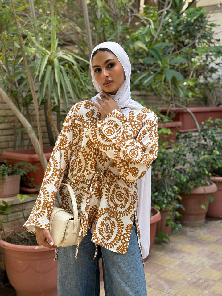Melina Kimono In Mustard