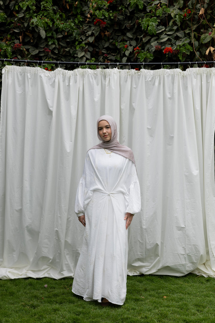 Spring Whisper Dress in White