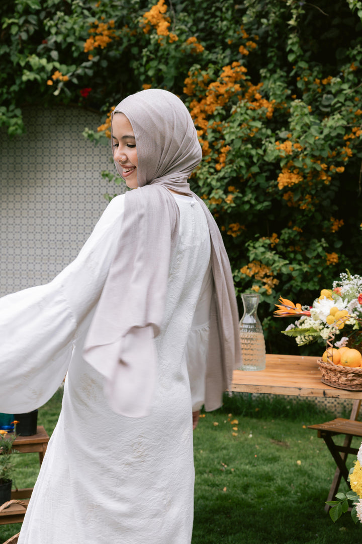 Spring Whisper Dress in White