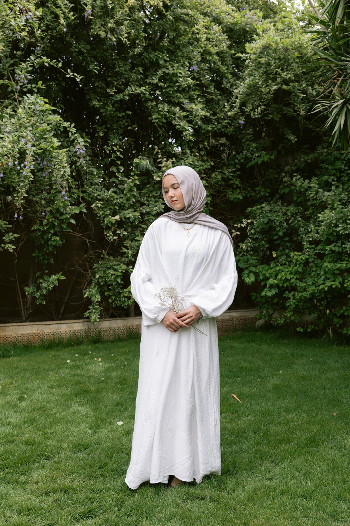 Spring Whisper Dress in White